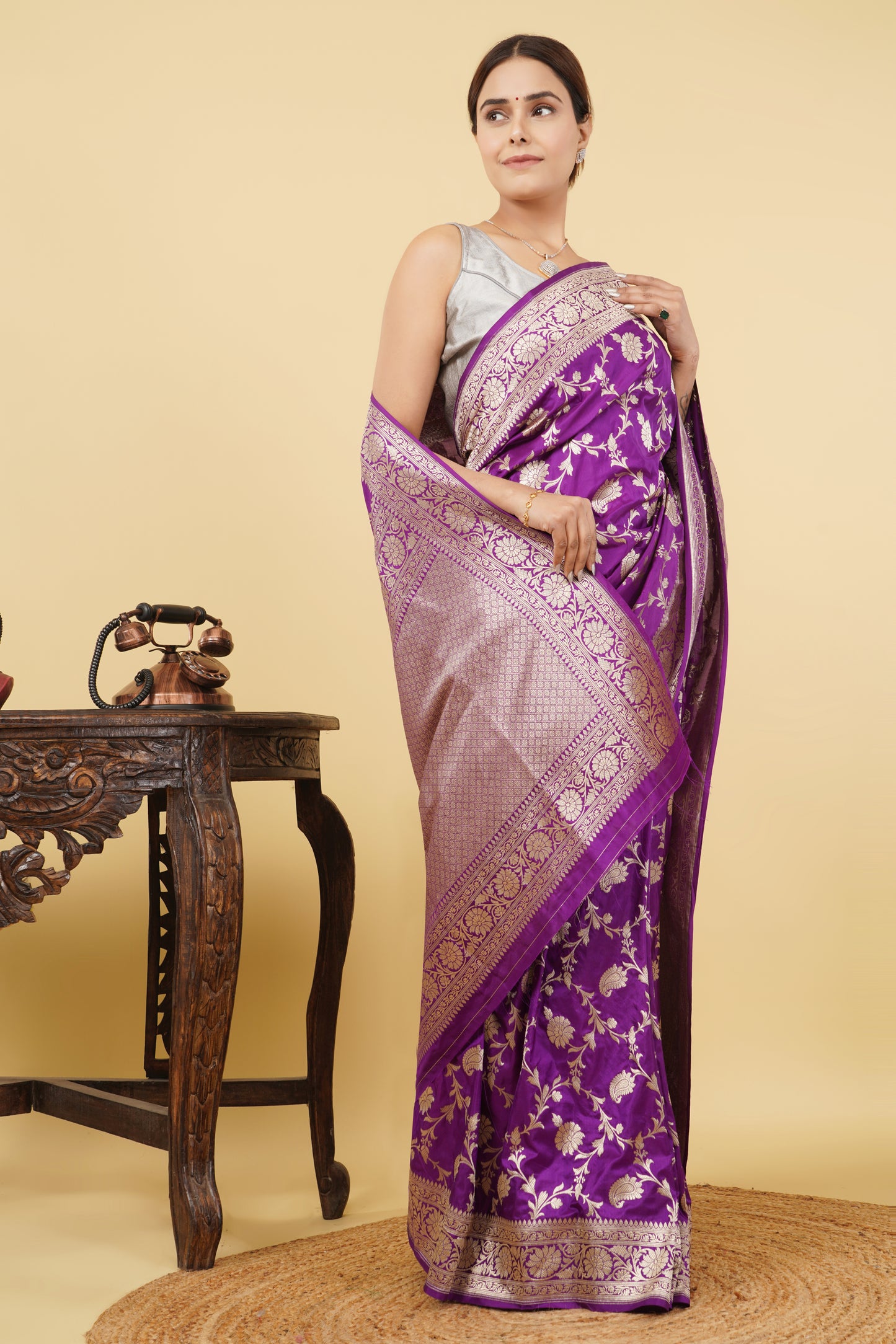 Katan Silk Saree – Pretty Purple