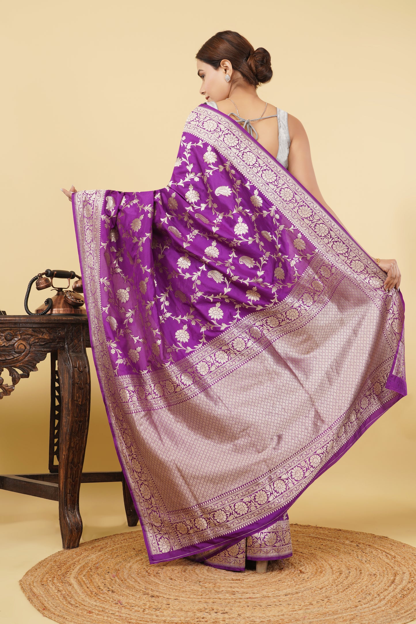 Katan Silk Saree – Pretty Purple