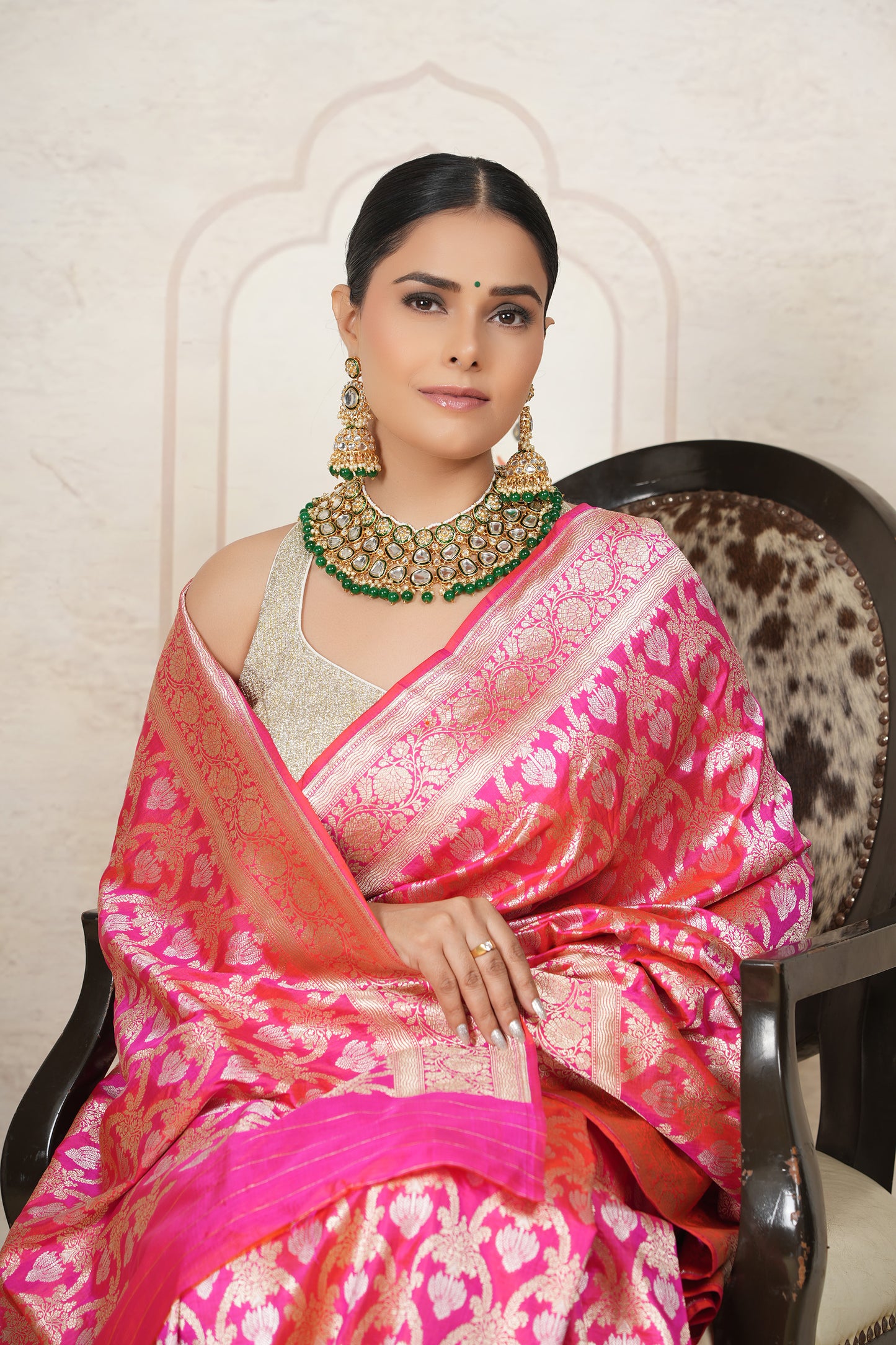 Katan Silk Saree – Pink