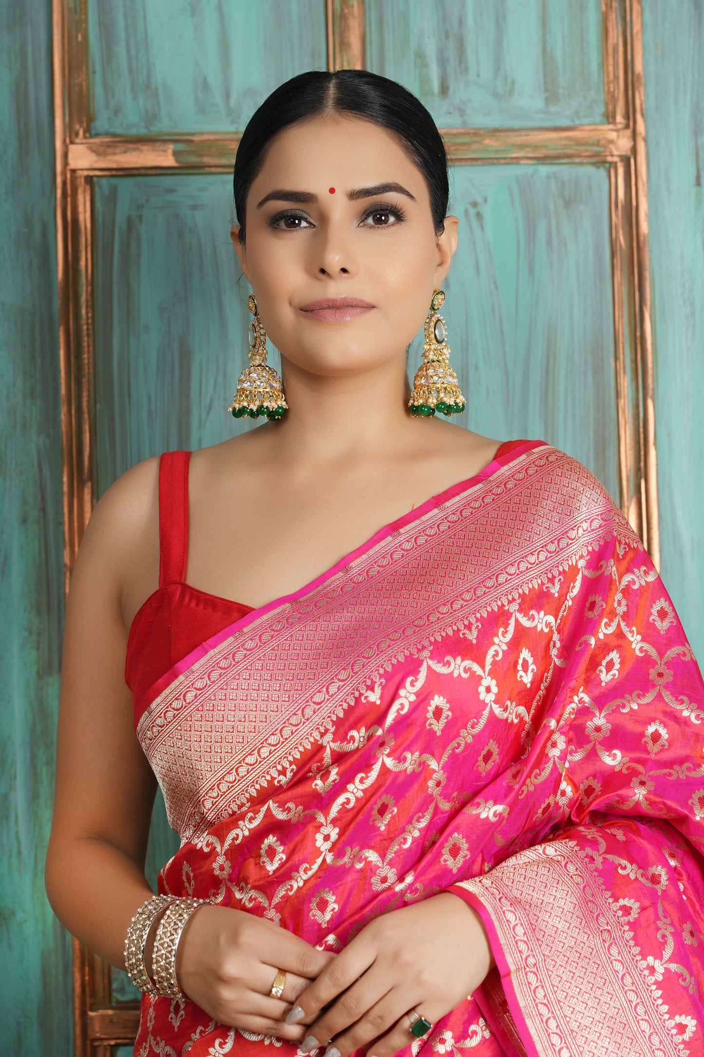 Katan Silk Saree – Blush Pink