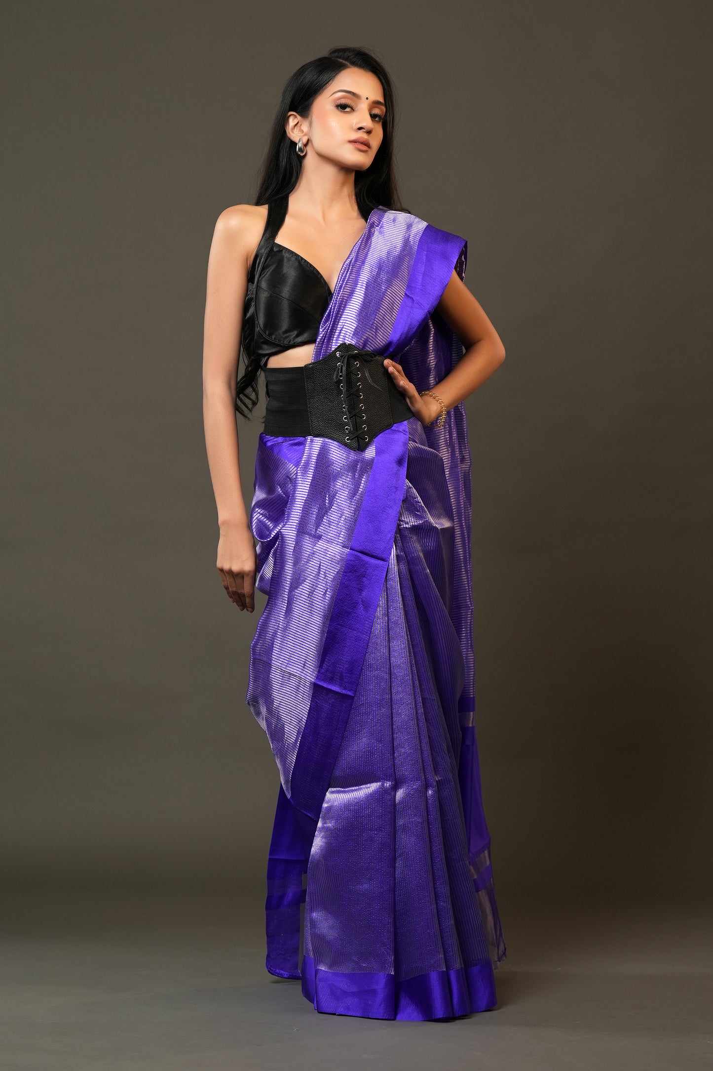 Banarasi Tissue Saree - Luminous Blue