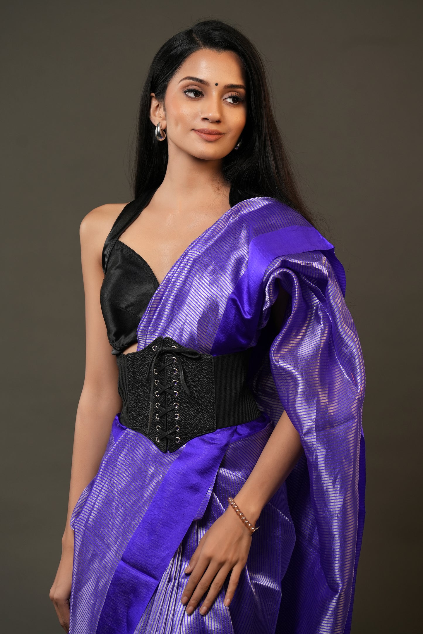 Banarasi Tissue Saree - Luminous Blue