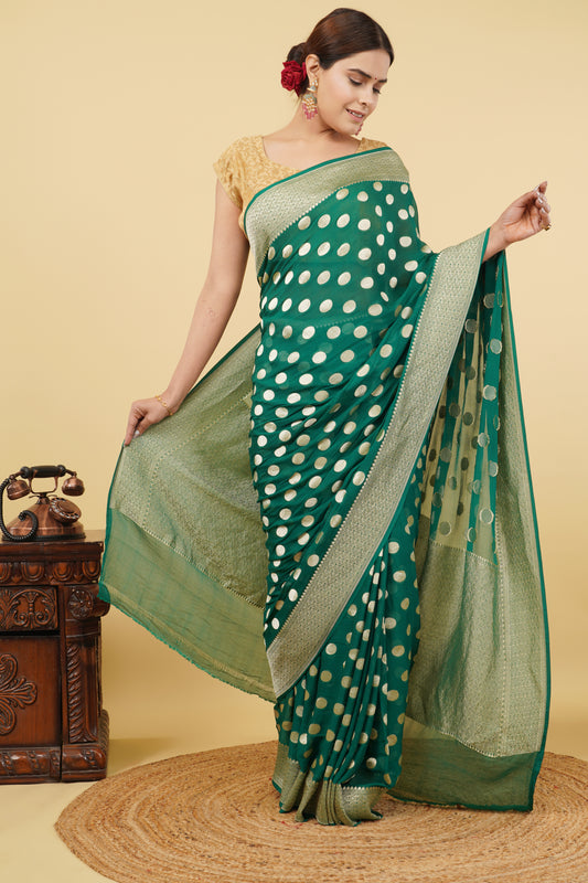 Water Zari Saree – A Shimmering Blend of Tradition and Modernity