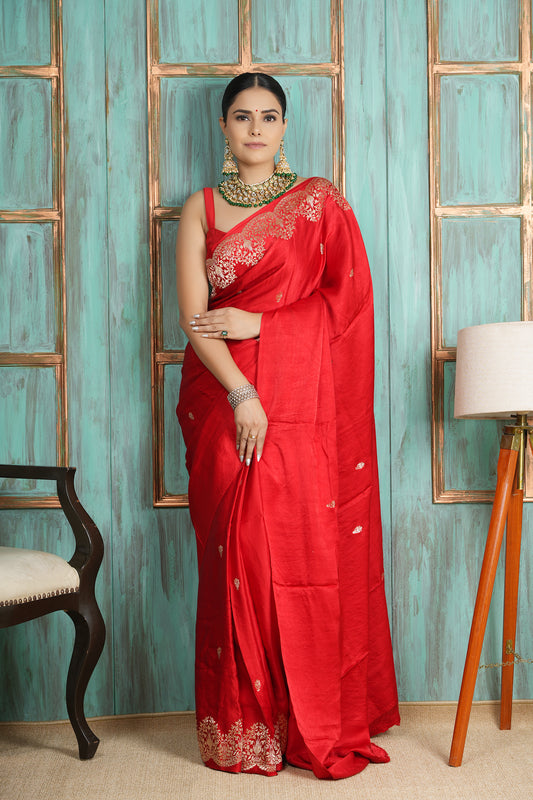 Mashru Silk Saree – A Lustrous Fusion of Comfort and Elegance