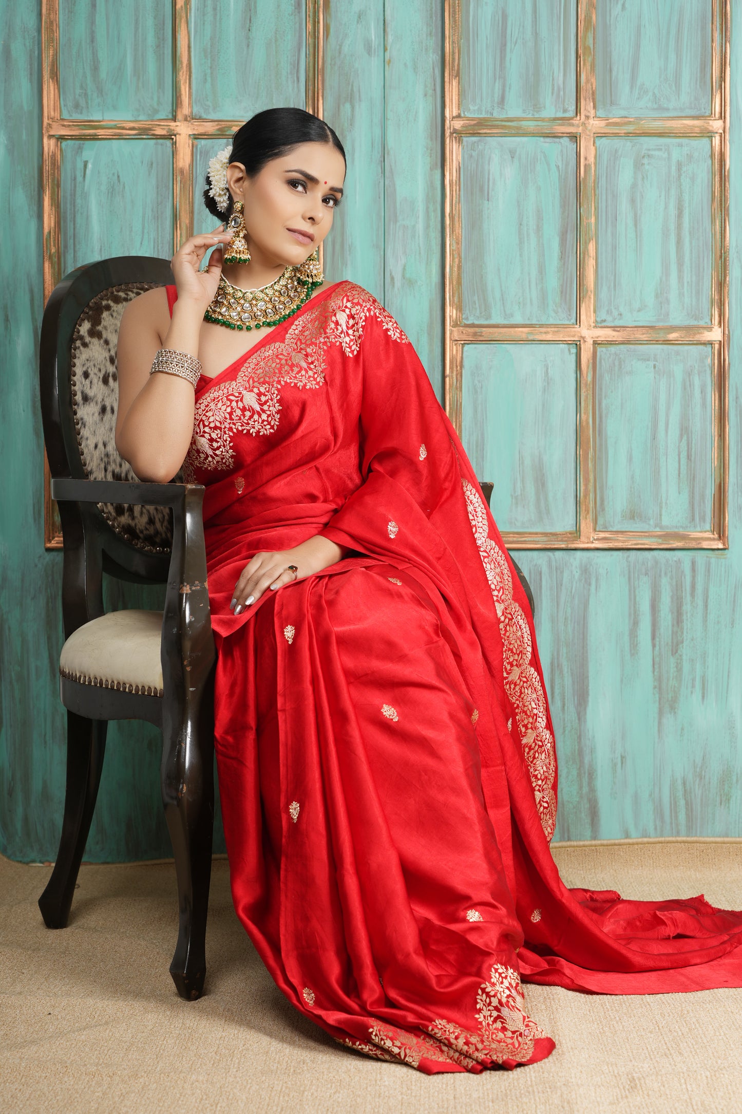 Mashru Silk Saree – A Lustrous Fusion of Comfort and Elegance